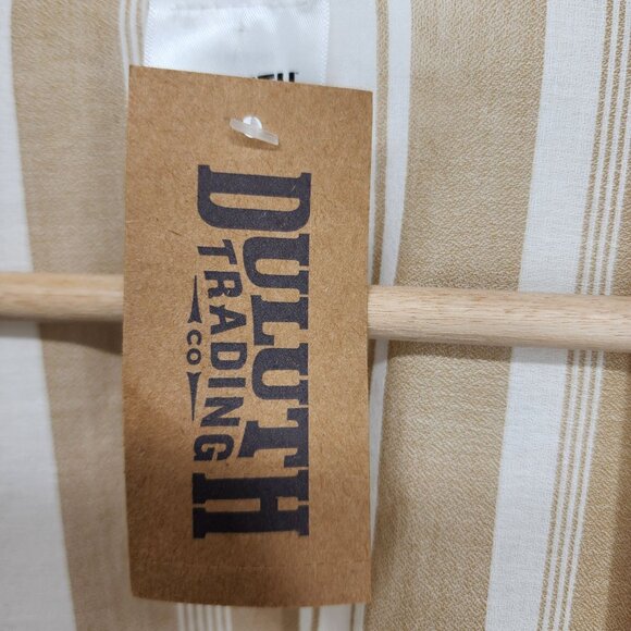 New Duluth Trading Co Women's‎ Lightweight Cape Poncho One Size OS Tan White - Picture 7 of 9